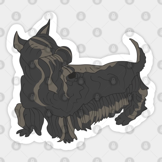 Scottish terrier Sticker by Alekvik